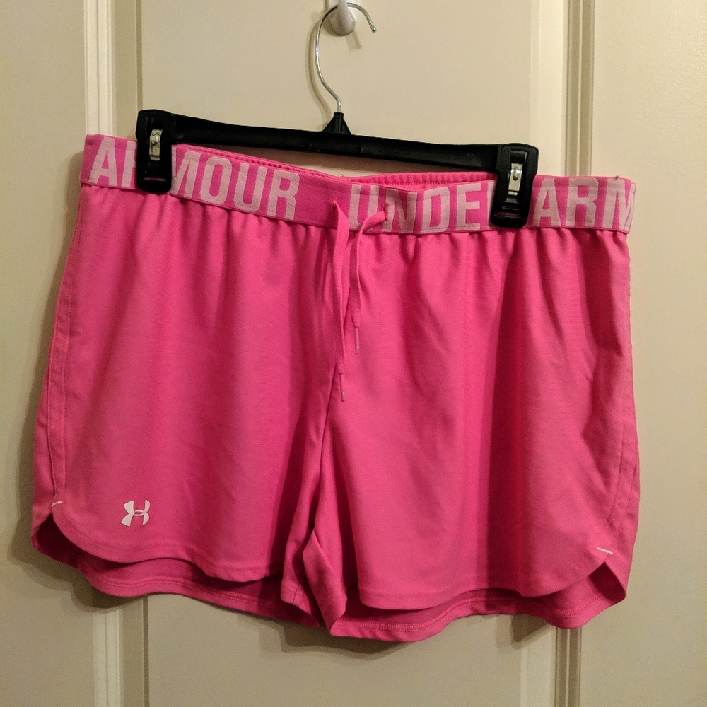Pink Under Armour Athletic Shorts